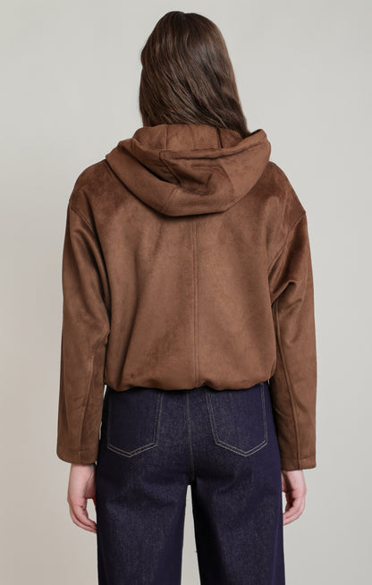 Eden Suede Bomber Jacket