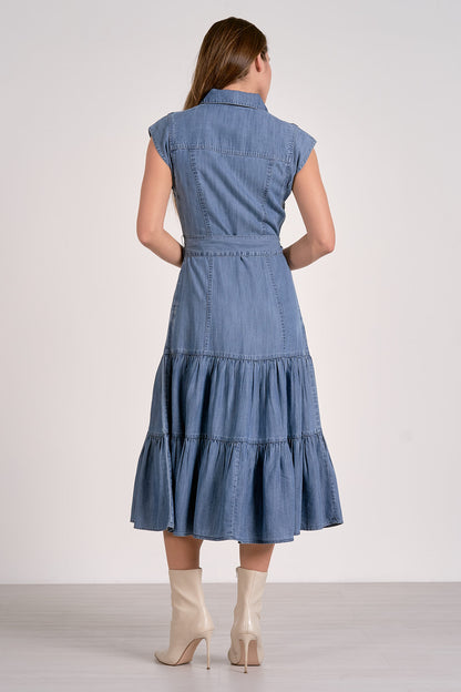 Megan Denim Midi Dress