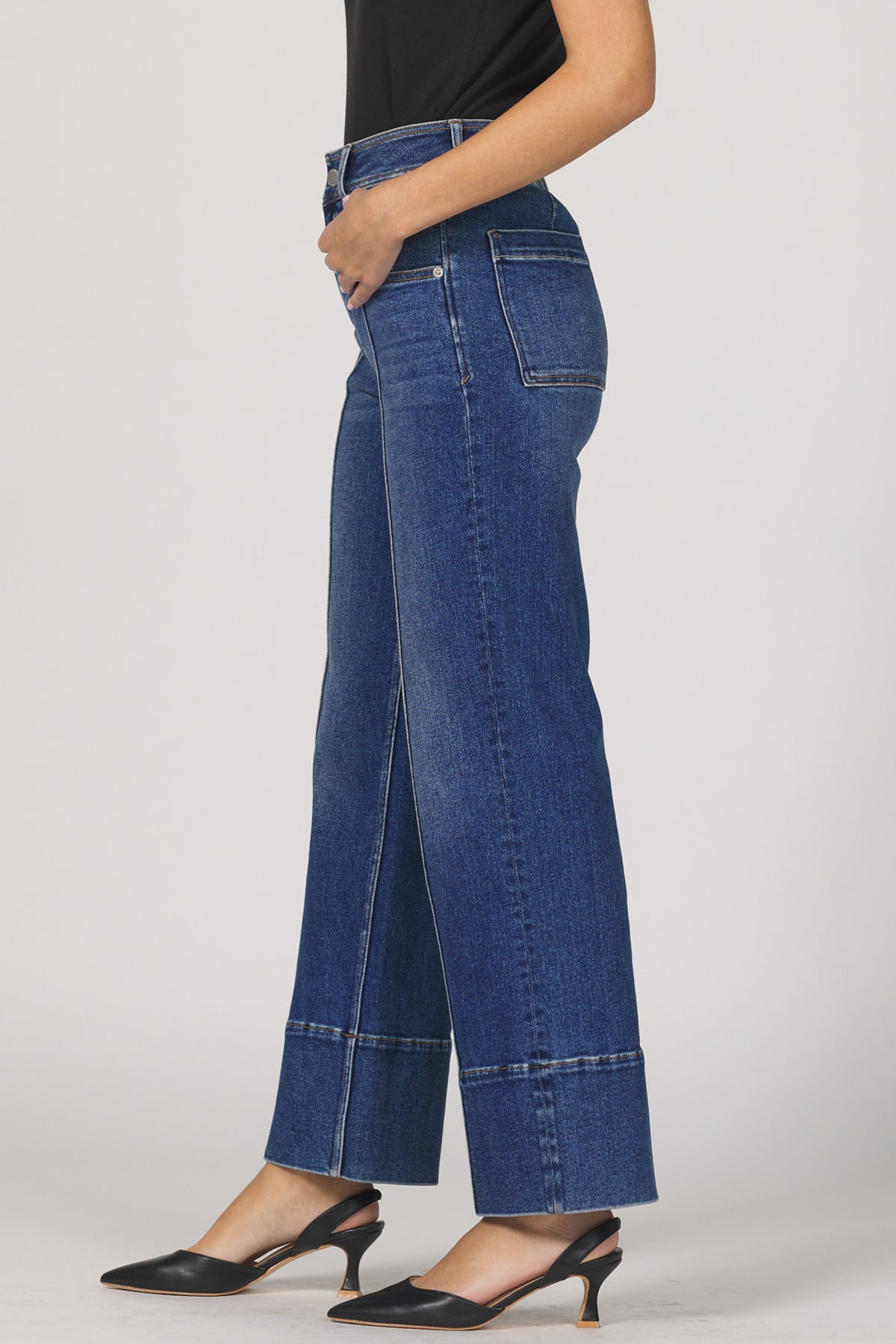 Holly Cuffed Seam Denim