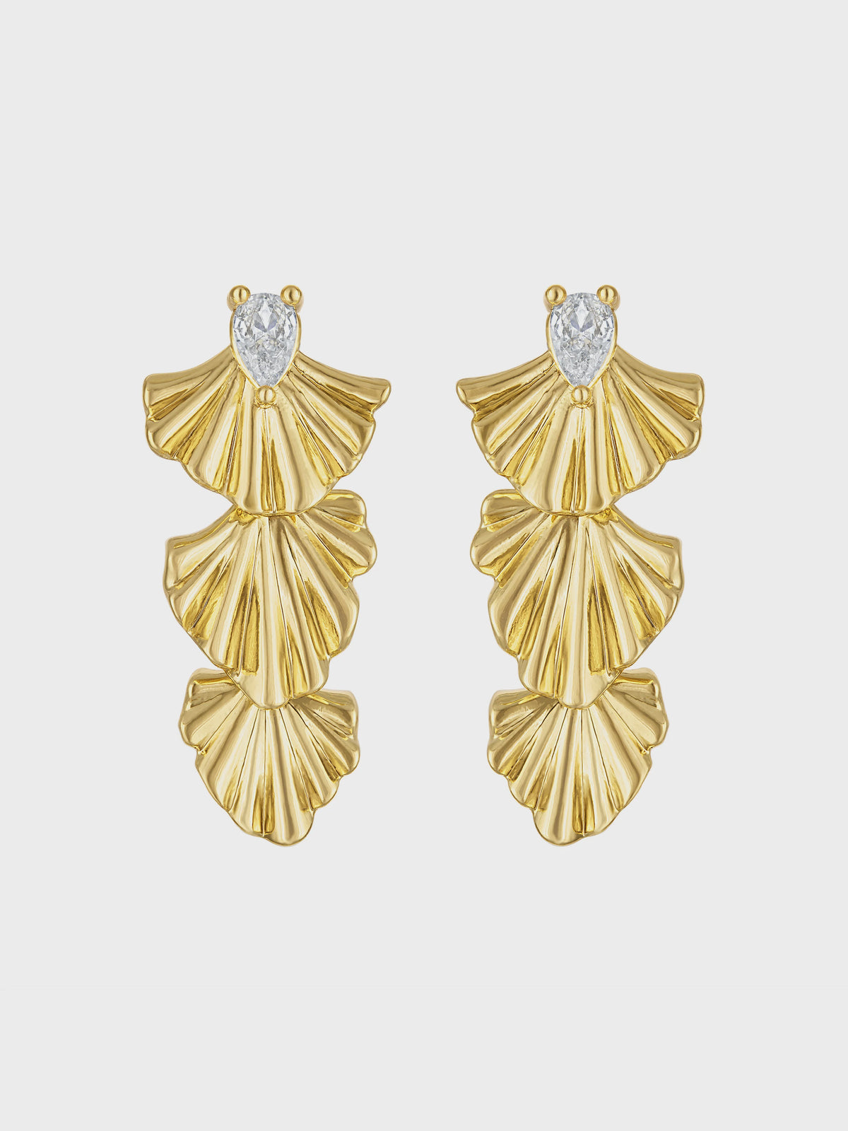 Drew Drop Fan Earring