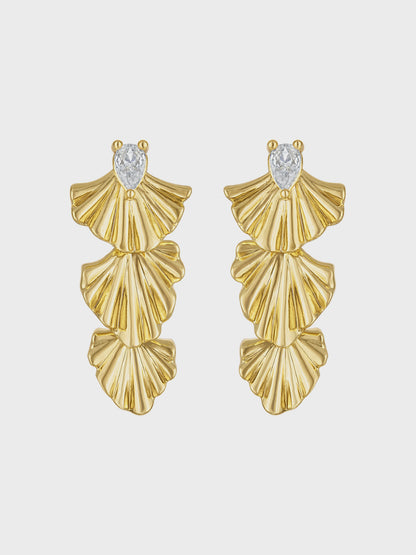 Drew Drop Fan Earring