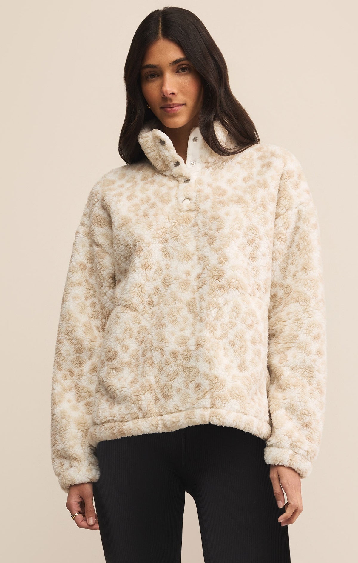 Brooklyn Leo Sherpa Jacket